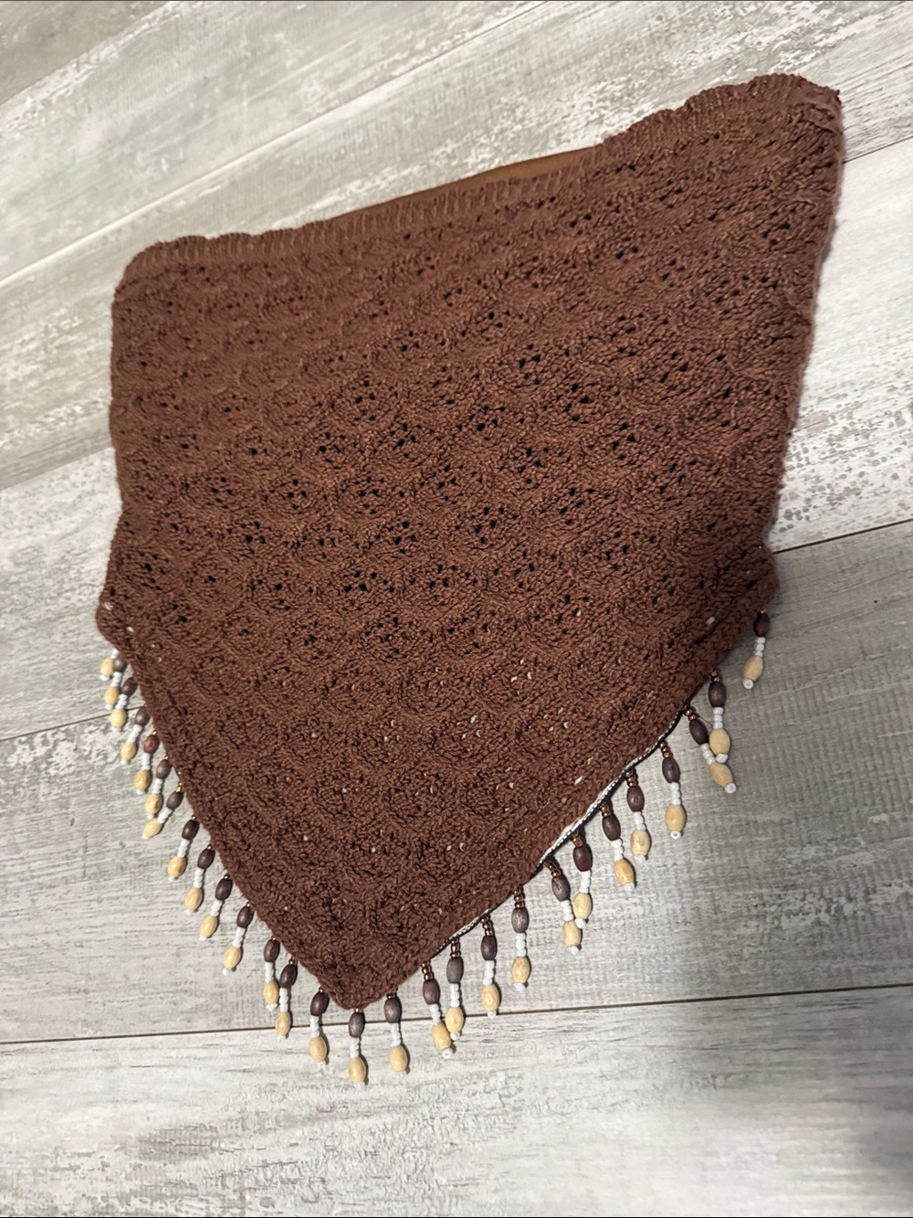 Willow & root beaded tube top